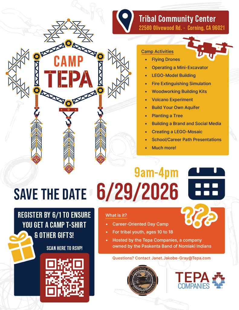 Camp Tepa Flier.