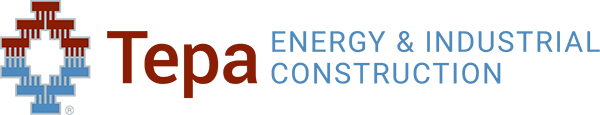 Logo for Tepa Energy & Industrial Construction, a tribally owned business providing comprehensive construction services.